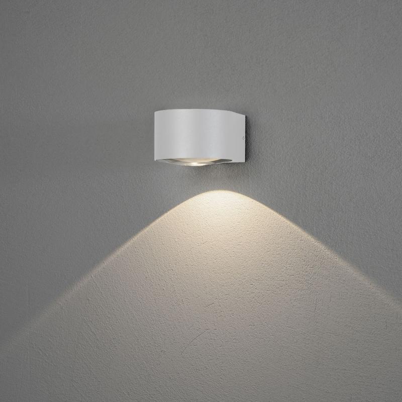 Gela Vägglykta LED Ned 6W 230-240V IP54 Vit Konstsmide