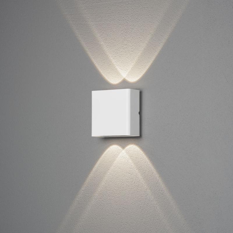 Chieri Vägglykta LED 2x2 230V IP54 Vit Konstsmide
