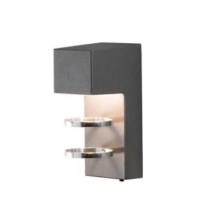 Acerra Wall Light, 5W LED, Dark Grey, IP54, Konstsmide