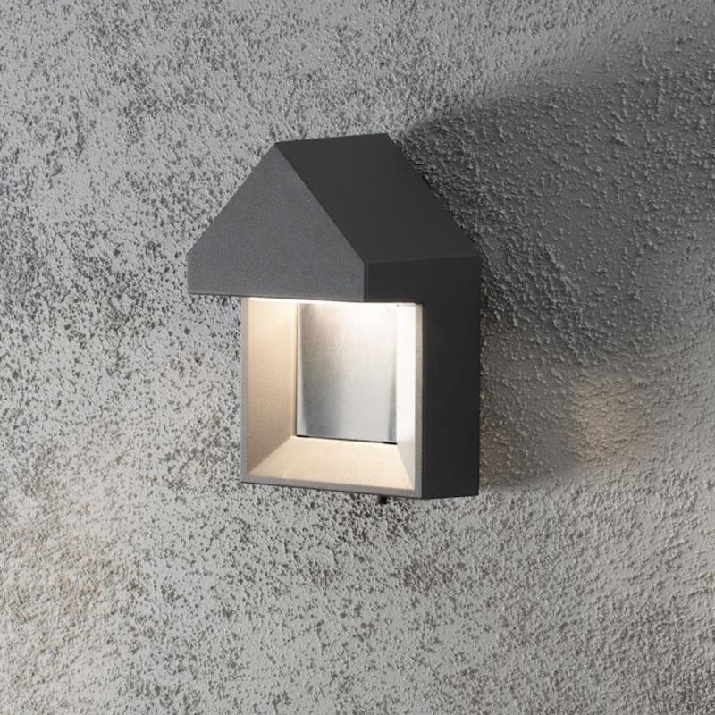 Cosenza Vägglykta LED 5W 230-240V IP54 Mörkgrå Konstsmide