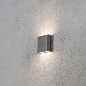 Chieri Vägglykta 2x3W LED, Mörkgrå, IP54, Konstsmide