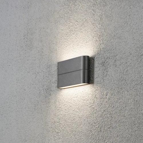 Chieri Væglampe LED 2x6W 230-240V IP54 Mørkegrå Konstsmide