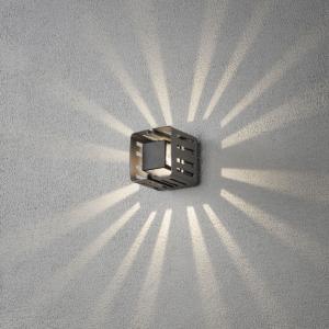 Pescara Wall Light Square 3W Dark Grey, Konstsmide