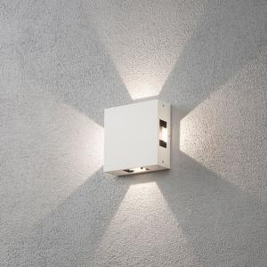 Cremona Vägglykta 4x3W LED, Vit, IP54, Konstsmide