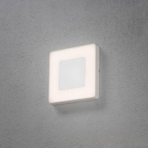 Carrara Wall Light Square LED, White, Konstsmide