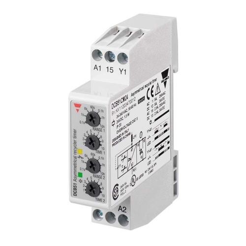 Timing Relay Asym Pause/Run 5A 24-240VAC/DC IP20 Carlo Gavazzi