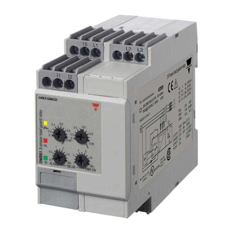 Belastningsvakt 3-Fas 0,5-10A 380-480VAC Carlo Gavazzi