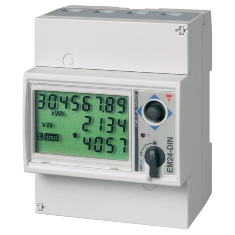 Energimätare 2-Reläutg 3-Fas 5A 400V IP50 Carlo Gavazzi