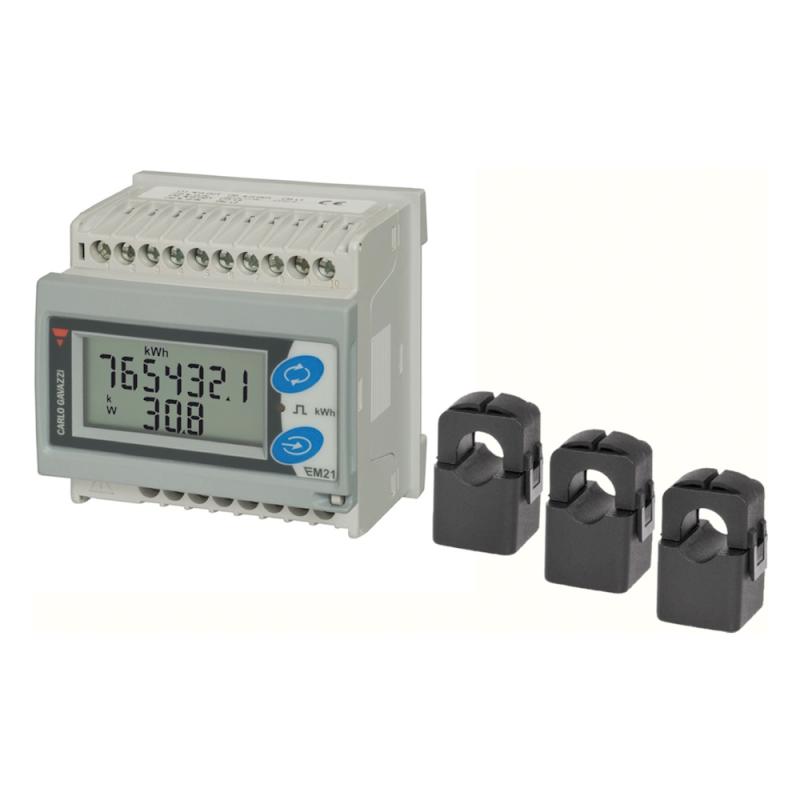 Energimät 1xPulsutgång+RS485 RT 150A IP40 Carlo Gavazzi