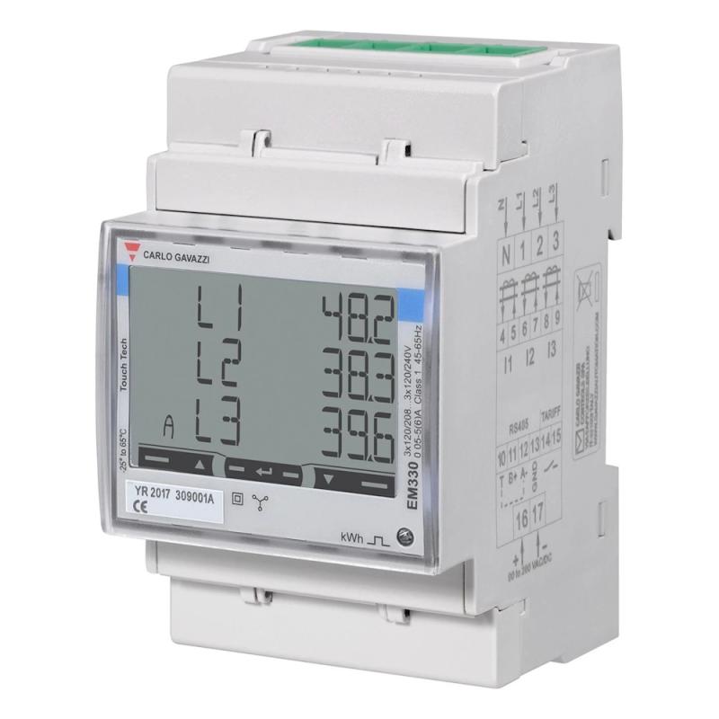 Energimätare MID M-Bus 3-Fas 5A 400V IP51 Carlo Gavazzi