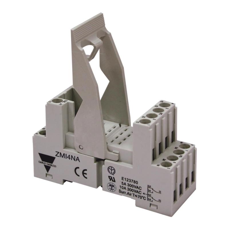 Sockel RMI 4-Pol 5A 300VAC Relä 10st Carlo Gavazzi