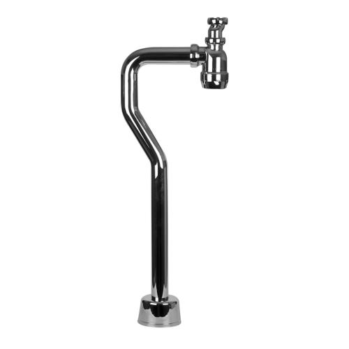 Pungvattenlås S-Böj Golv 40mm Krom Faluplast