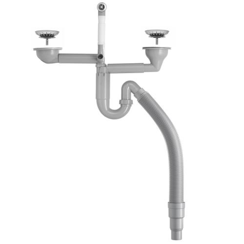 Vattenlås dubbellåda med flexislang, Contura Pro