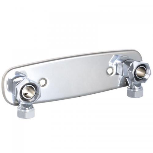 Blandarfäste utanpåliggande rördragn 12/15 Cu 160 c/c