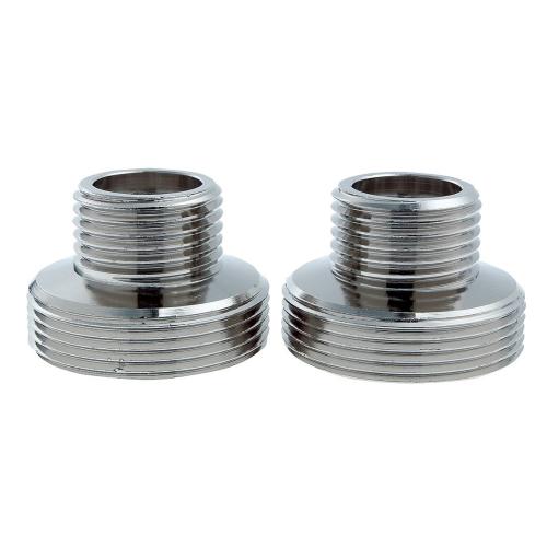 Overgangsnippel M34x1,5xG15, Chrom, 2stk, TRIO PERFECT