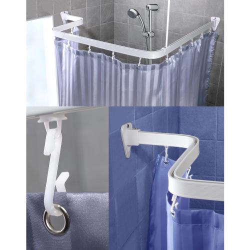 Bruseforhængsstang Bendi Böjba 11401 3x1000mm Hvid Arrow