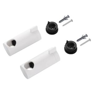 Rig Mounting Kit For Shower Rod 22mm White Divello