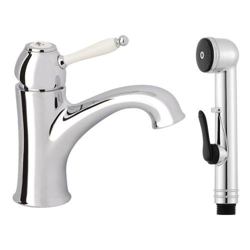 Damixa Tradition Tvättställsblandare Med Sidodusch Krom