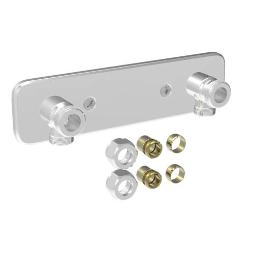 Blanderbeslag Ekstern Rør V6 150mm CC Chrom Vatette