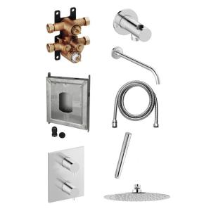 Damixa Silhouet HS1 Built-In TMC Kit Ceiling Shower Set Chrome