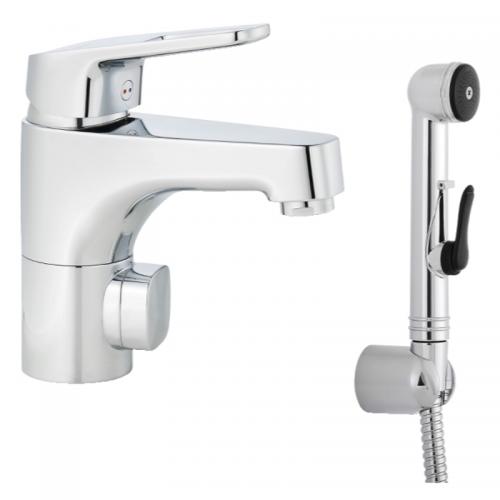 Siljan Tvättställsblandare m. TM-avstängn och Sidodusch 83580000