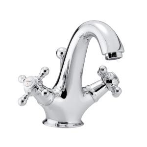 Damixa Tradition Basin Mixer With Lift Valve Brass Chrome