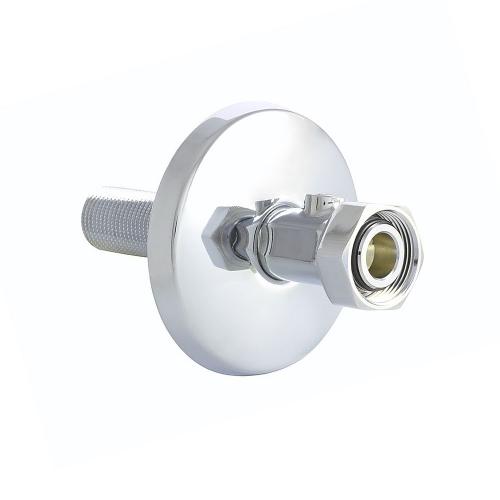 Tilslutningskobling Med Nedlukning M26x1,5xG15, Udvendigt Gevind/Løbemøtrik, Chrom