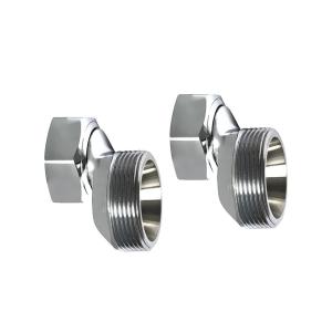 Eccentric Coupling M26x1.5xM34x1.5, External Thread/Running Nut, Chrome, 2pcs, TRIO PERFEKTA