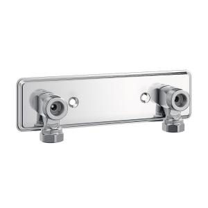 Mixer Bracket 150CC, With Shut-Off, Stainless Steel, Polished, TRIO PERFEKTA