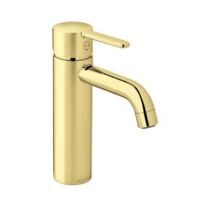 Damixa Silhouet Basin Mixer Medium Polished Brass PVD