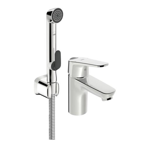 Oras Vega ECO Washbasin Mixer With Bidetta Hand Shower Chrome