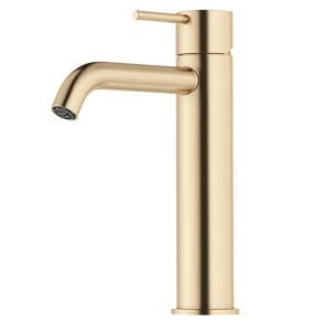 Mora INXX II Soft, Medium Basin Mixer, Brushed Brass, 3/8"