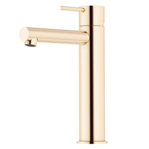 Mora INXX II Sharp, Medium Basin Mixer, Polished Brass, 3/8"