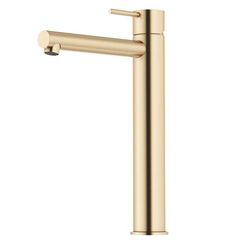 Mora INXX II Sharp, High Tvättställsblandare, Borstad Mässing, 3/8"