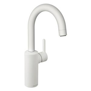 Damixa Silhouet Basin Mixer High Spout Matt White