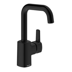 Damixa Pine Washbasin Mixer High Spout 10mm Matt Black