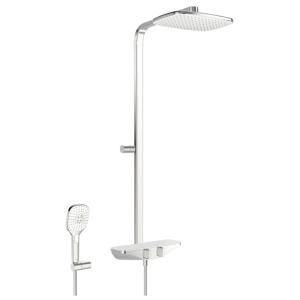 Oras Esteta Mixer With Ceiling Shower 150cc Chrome/White