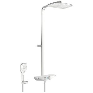 Oras Esteta Mixer With Ceiling Shower 6V Bluetooth 150cc Chrome/White