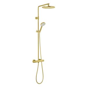 Damixa Silhouet Ceiling Shower Package Brushed Brass