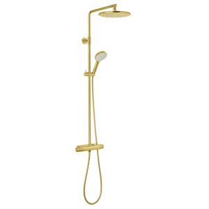 Damixa Silhouet Ceiling Shower Package Brushed Brass PVD