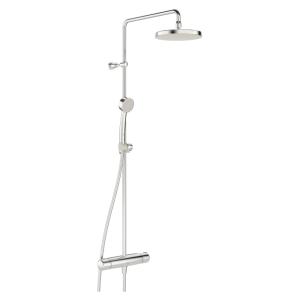 Oras Nova Mixer With Ceiling Shower Brass Chrome