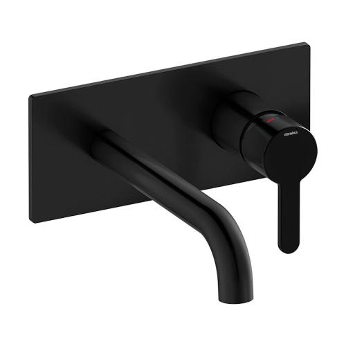 Damixa Silhouet Tvätt För Inbyggnad Matt Svart