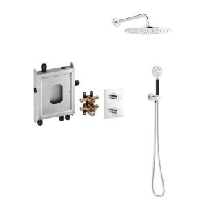 Mora INXX II Shower System Wall SE Chrome, Built-In