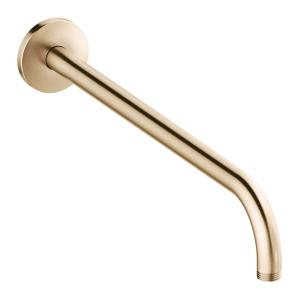 Mora INXX II Shower Pipe 400mm Brushed Brass, Wall Mounting