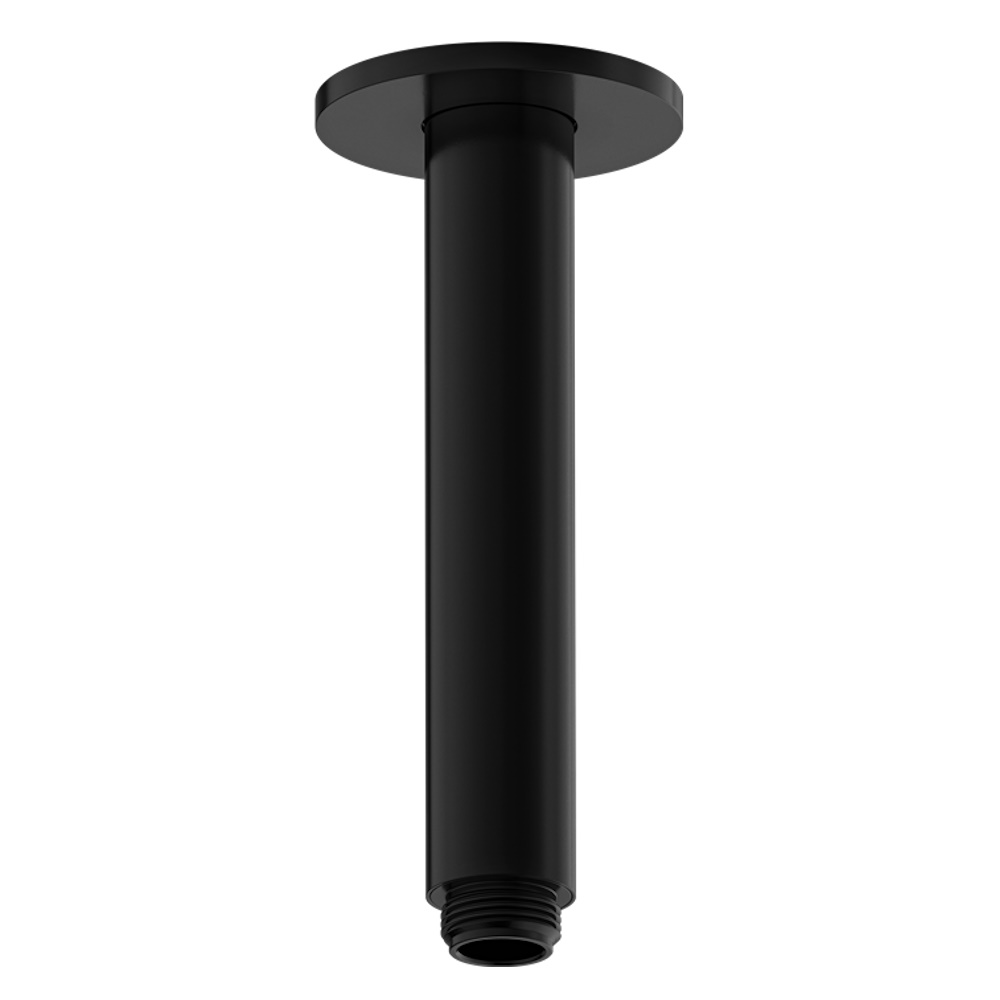 Matt Pipe Mora INXX II Shower Pipe 150mm Matt Black, Ceiling Mounting