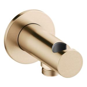 Mora INXX II Shower Holder Brushed Brass With Water Outlet