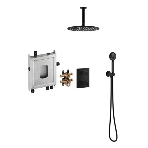 Mora INXX II Shower System Ceiling SE Mattsvart, Inbyggnad