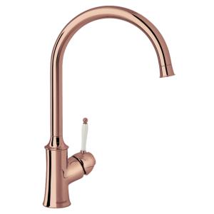 Damixa Tradition Single Handle Kitchen Faucet Polished Copper PVD