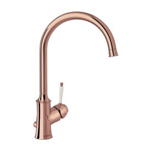 Damixa Tradition Kitchen Faucet High 10mm Polished Copper PVD