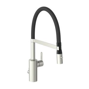 Damixa Silhouet Pro Kitchen Faucet Dishwasher Shut Off Steel PVD